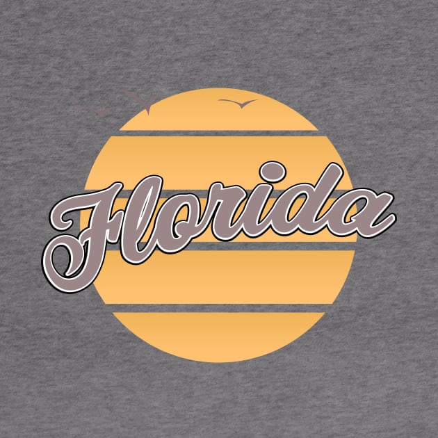 Florida vintage sunset by nickemporium1